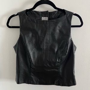 Vintage leather top